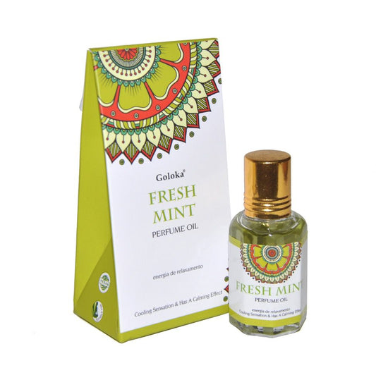 Perfume Indiano Goloka Fresh Mint (10ml)