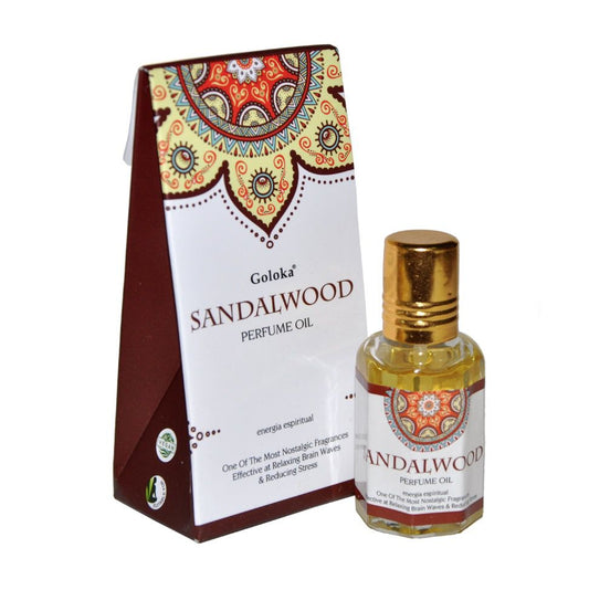 Perfume Indiano Goloka Sândalo (10ml)