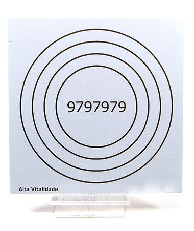 Placa Radiônica Alta Vitalidade (PVC)