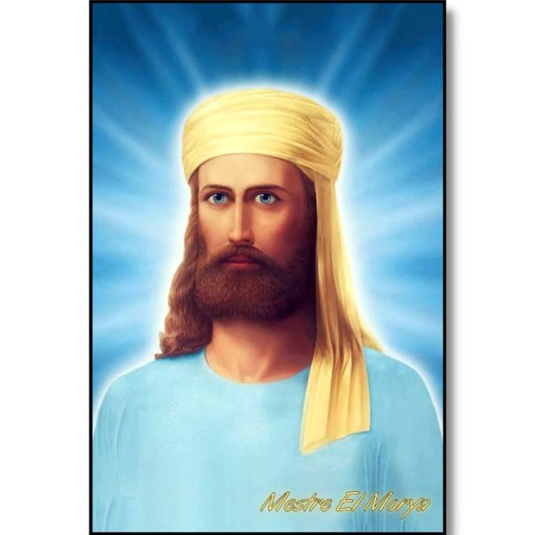 Quadro Mestre Ascensionado El Morya de Parede (29cm)