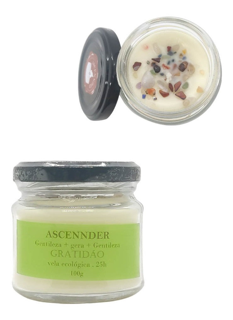 Vela Aromática com Cera de Soja (Gratidão)